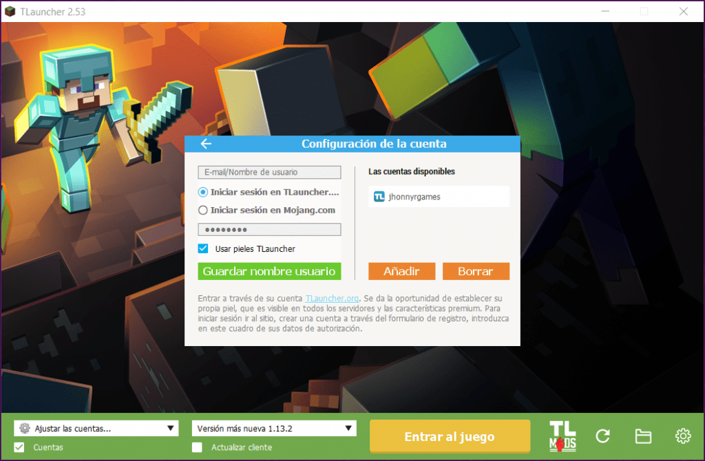 ᐈ Descargar Minecraft Launcher ️【 TLauncher