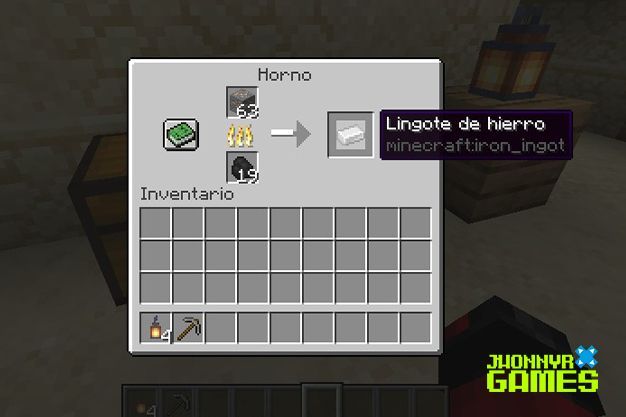 Como hacer lingotes de hierro en Minecraft